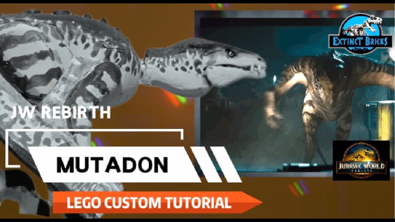 LEGO CUSTOM JURASSIC WORLD REBIRTH MUTADON TUTORIAL мутадон มูทาดอน 变种人 mutacja