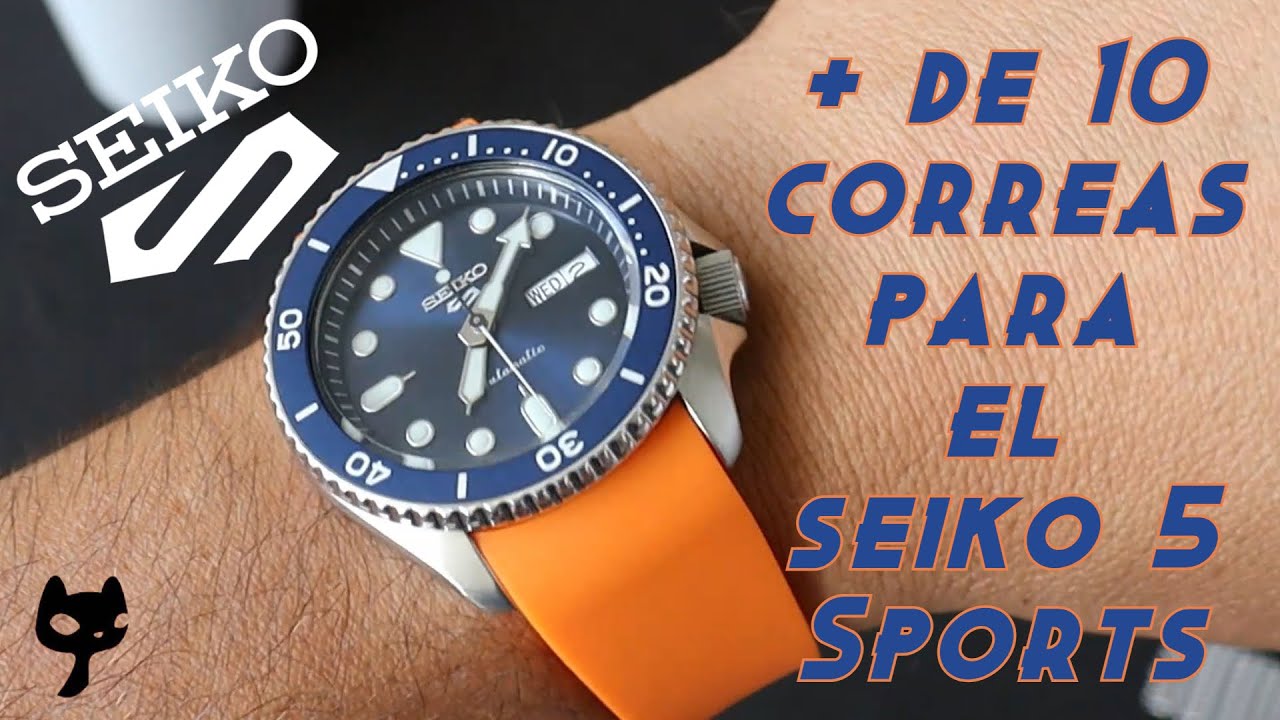 Más de 10 CORREAS para el Seiko 5 Sports - Las últimas 2 preciosas!