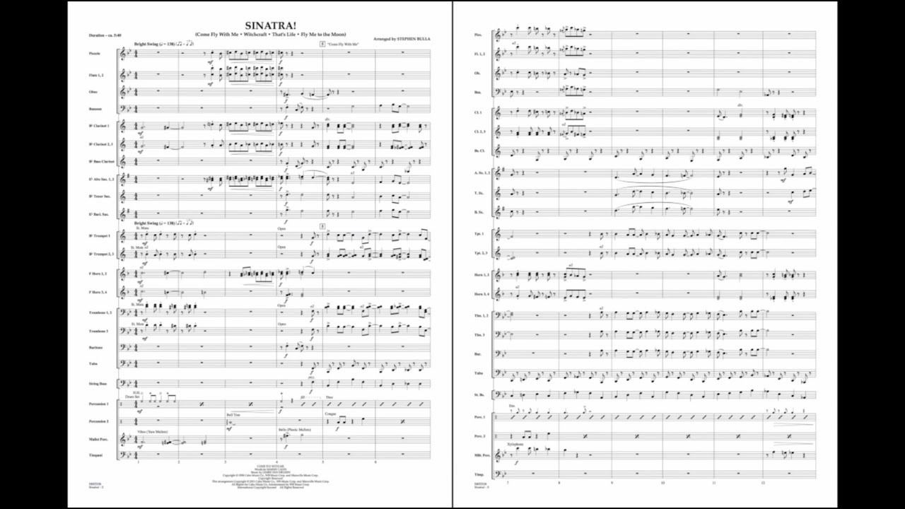 Sinatra! arranged by Stephen Bulla