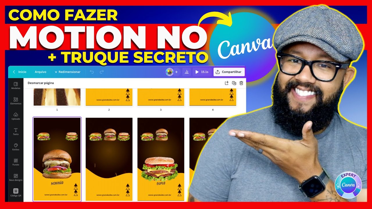 TRUQUE SECRETO CANVA - Motion Design Profissional no Canva [NOVA TRASIÇÃO]