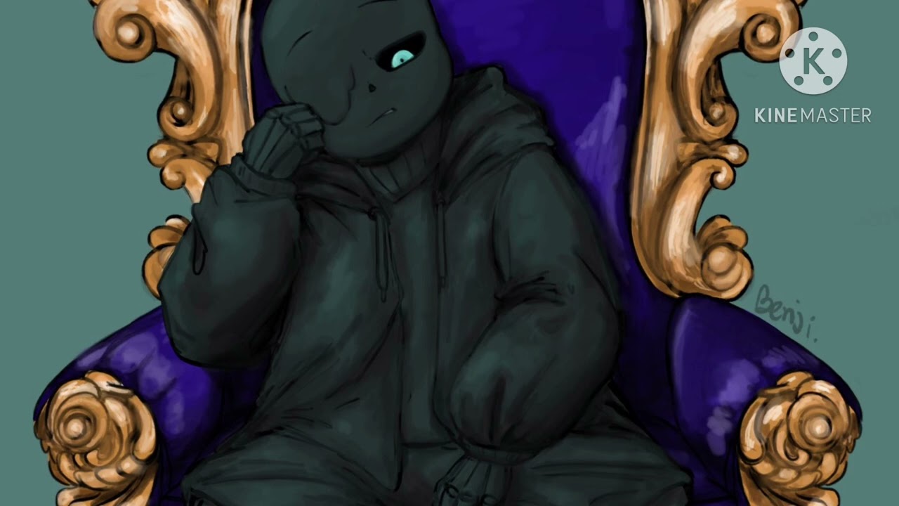 Nightmare Sans x Грустный/Депрессивный слепой слушатель (по просьбе lynn_2066)