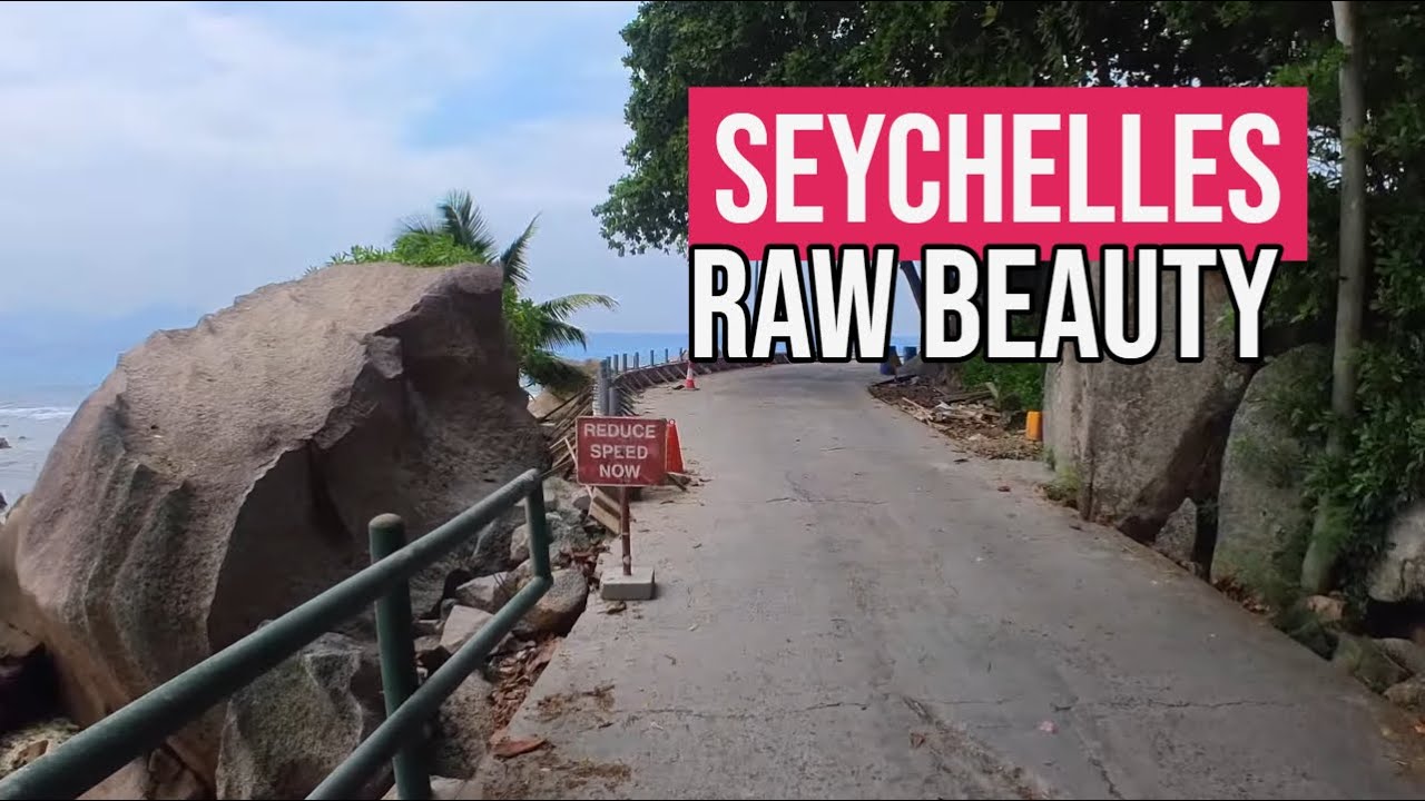 I biked to the END of the road in La Digue… the ocean views got unreal