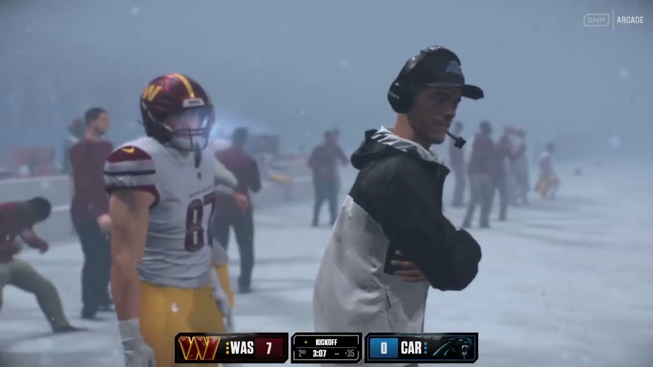 Madden NFL 26 commanders vs panthers (CPU vs CPU)
