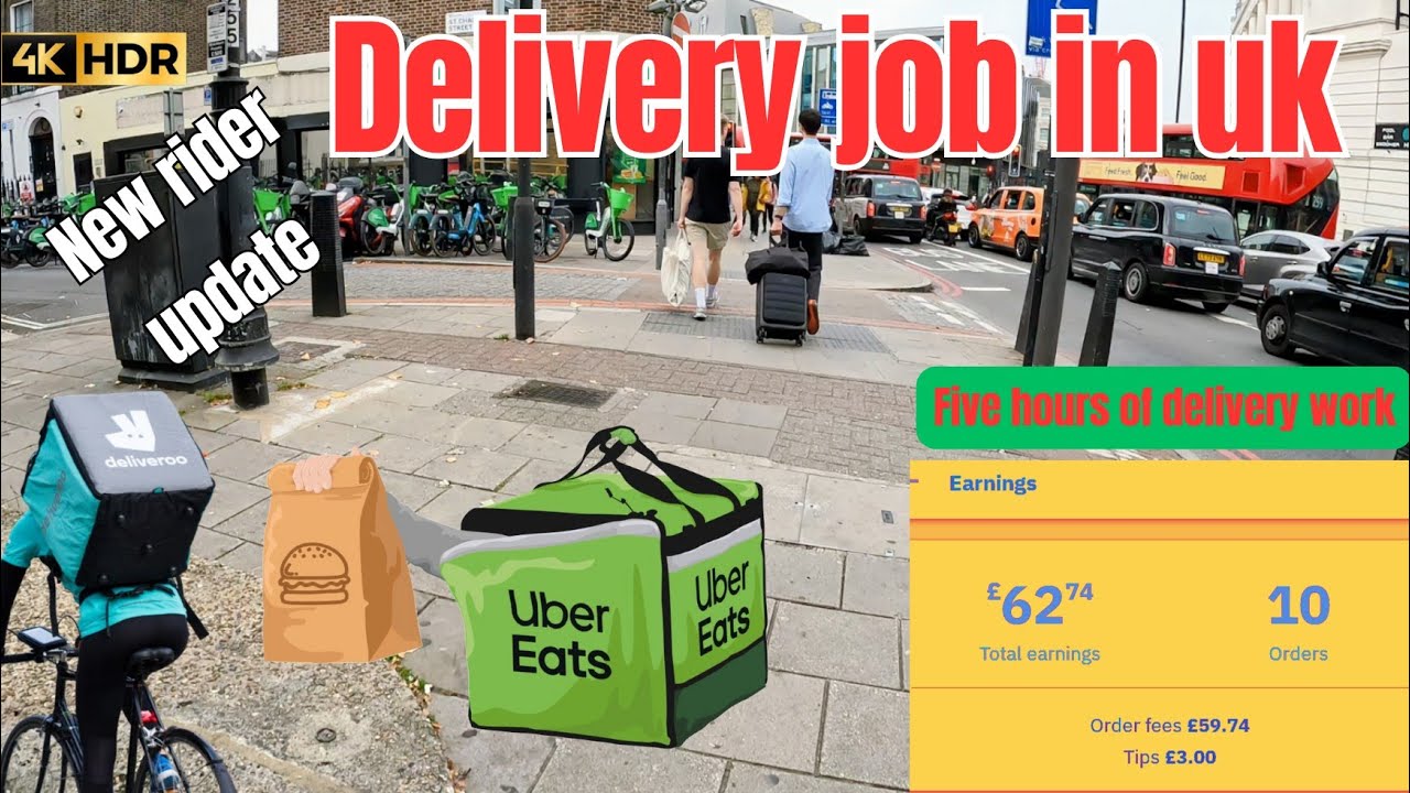 FOOD DELIVERY JOB IN UK 🇬🇧 WEEKLY INCOME 💰😱