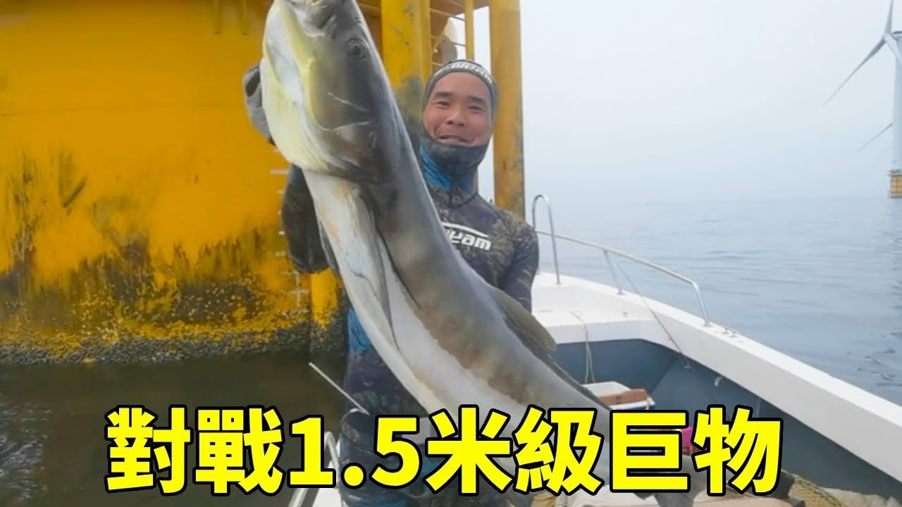 阿鋒返航途中下海追捕魚群，合力對戰1.5米級巨物，大賺上千元太過癮【探海漁人】