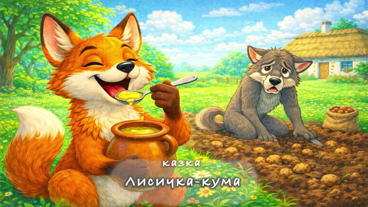 Лисичка кума | КАЗКА УКРАЇНСЬКОЮ  | АУДІОКАЗКА | КАЗКИ ДЛЯ ДІТЕЙ | КАЗКА НА НІЧ