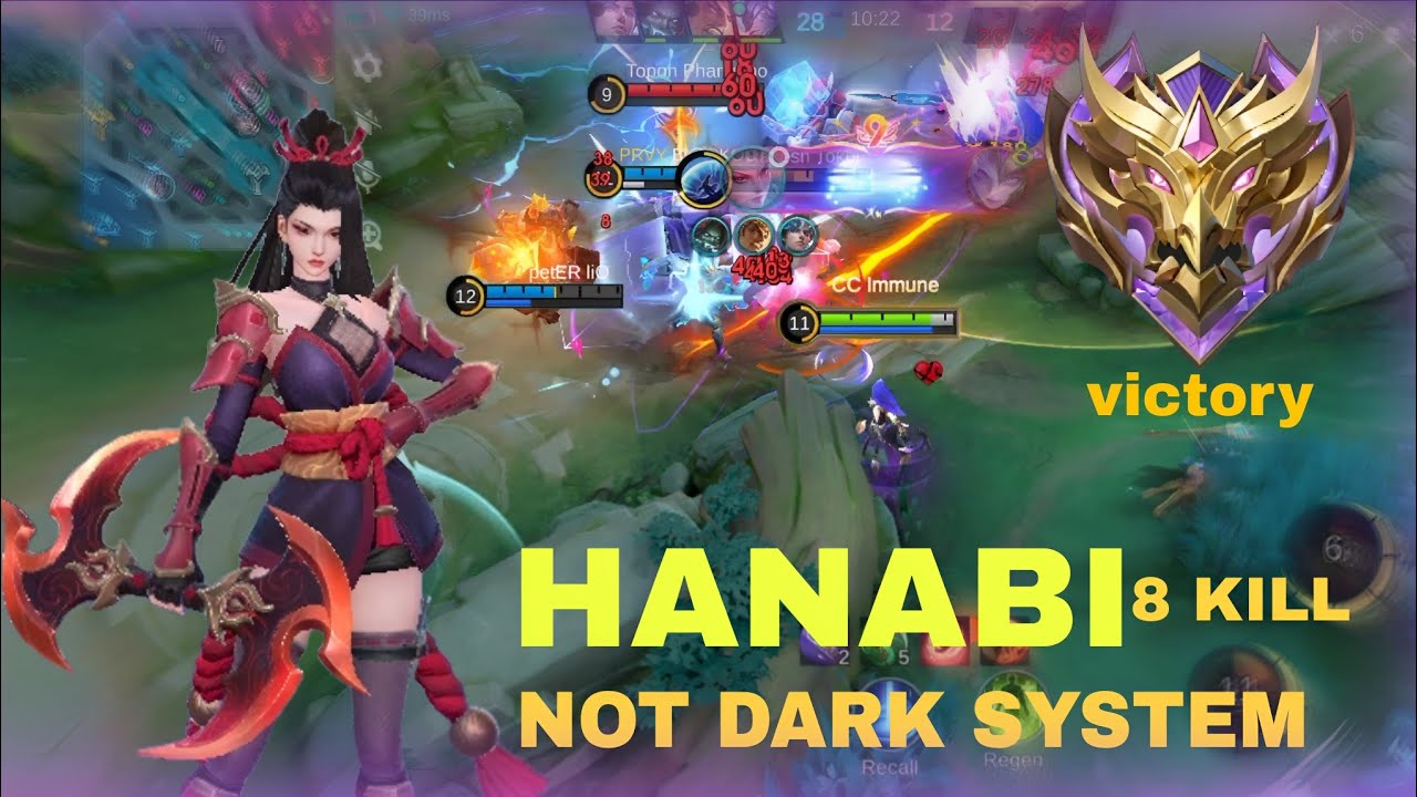 MYTHIC LOBBY 8 KILL HANABI  NOT DARK SYSTEM THAT'S CRAZY HERO 😱