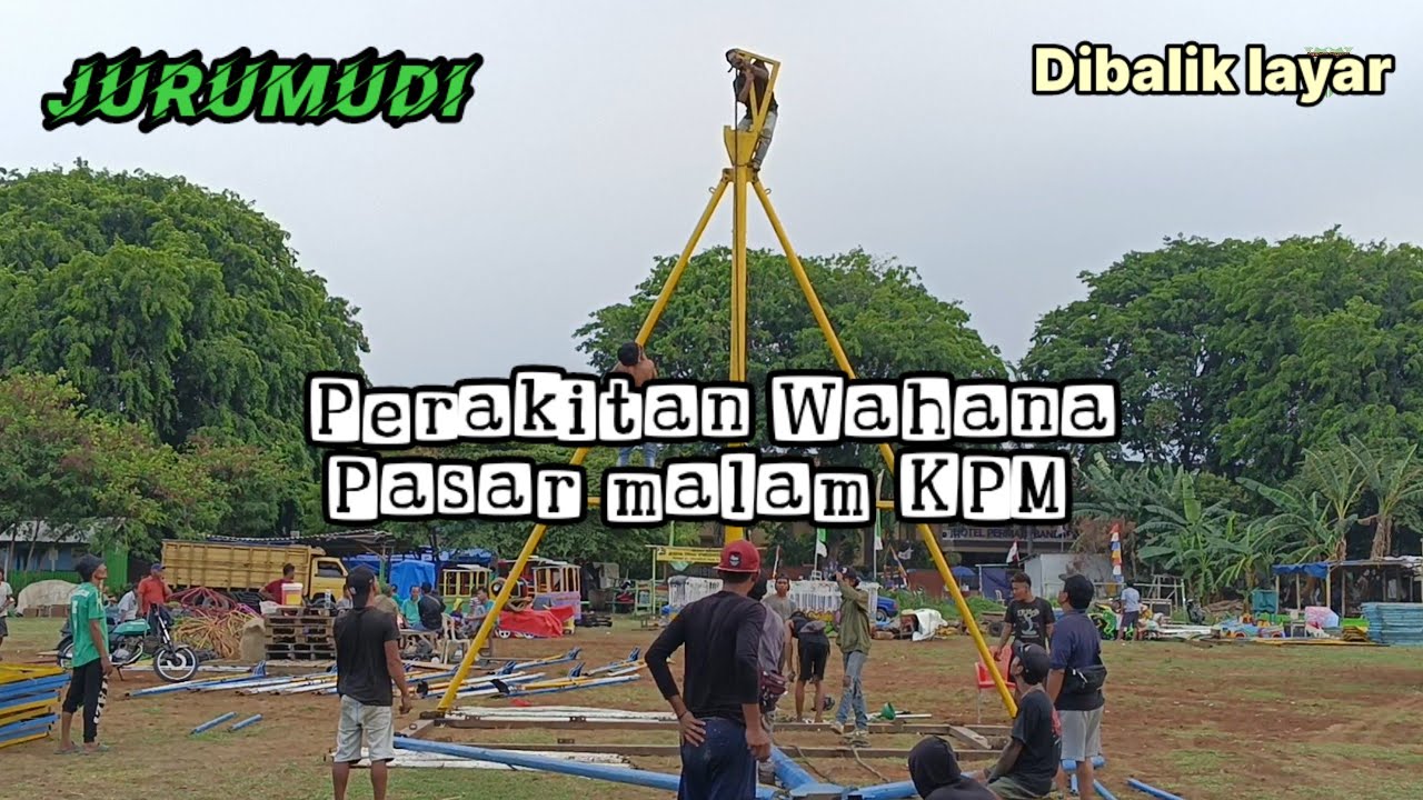 Pemasangan wahana pasar malam #tangerangcity #rides #agusroychannel