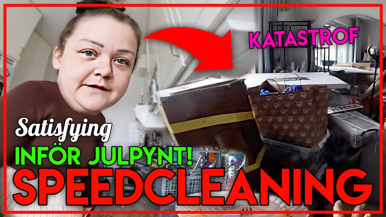 STÄDVLOGG | SKÄMS (DETTA ÄR ILLA HAHA), SPEEDCLEANING, SATISFYING (fixar innan julpynt)
