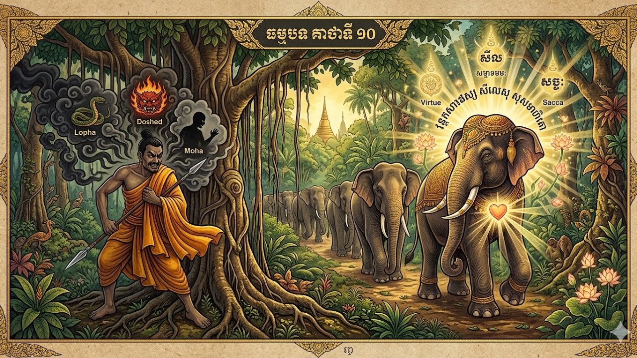 មាសទឹកដប់ និងមាសបន្លំ៖ គុណធម៌ ៤ យ៉ាងដែលកំណត់តម្លៃពិតប្រាកដរបស់អ្នក គាថាធម្មបទទី ១០ / TEP CHANSARIN