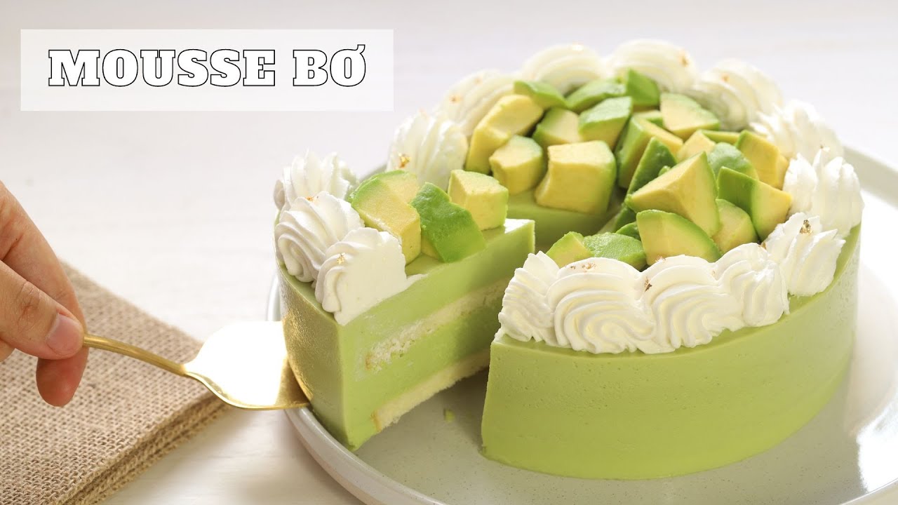 Bánh mousse bơ tươi mát, mềm béo cho mùa hè | Avocado mousse