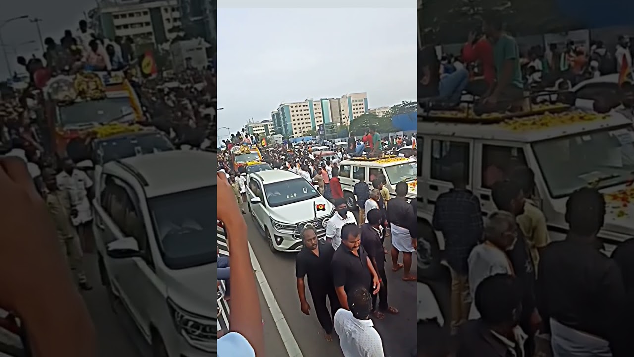 Captain Vijayakanth's Funeral Procession