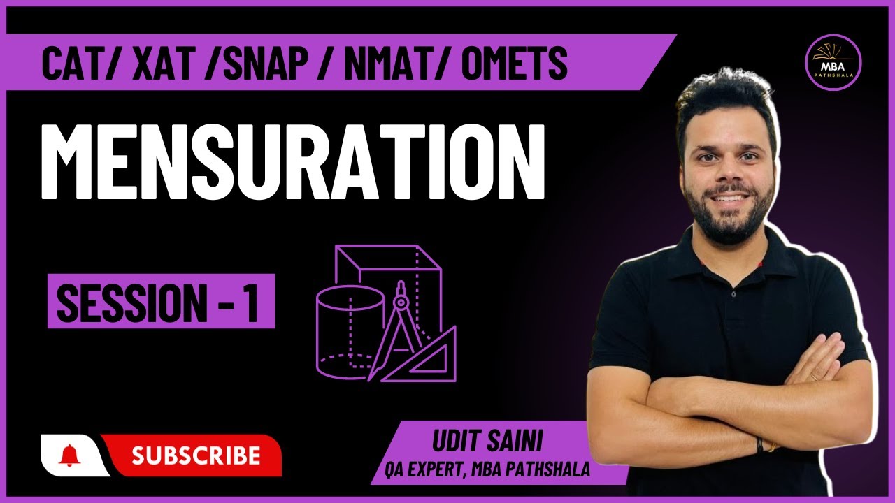 Mensuration 2-D | CAT & OMETs | Session 01 | Udit Saini