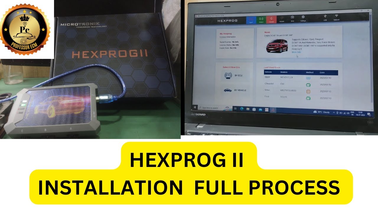 HEXPROG II INSTALLATION  FULL PROCESS STEP BY STEP..