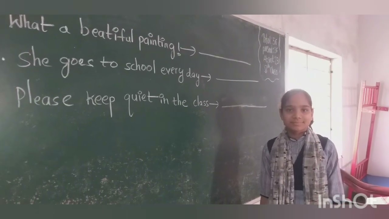 “Communicative English – Types of Sentences | 5th Class | TGMREIS Mancherial Girls-1”