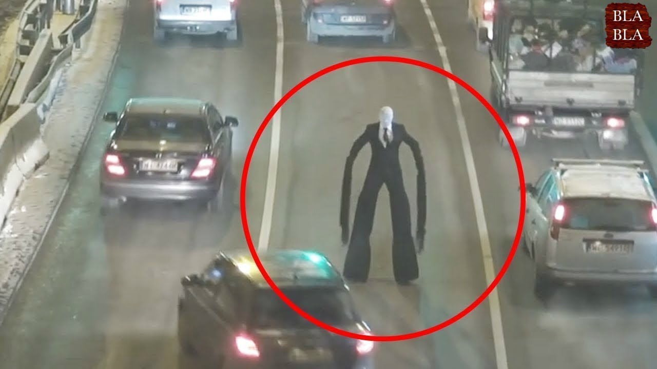 9 مشاهد ظهور رجل طويل حقيقية صورتها عدسات الكاميرا !!