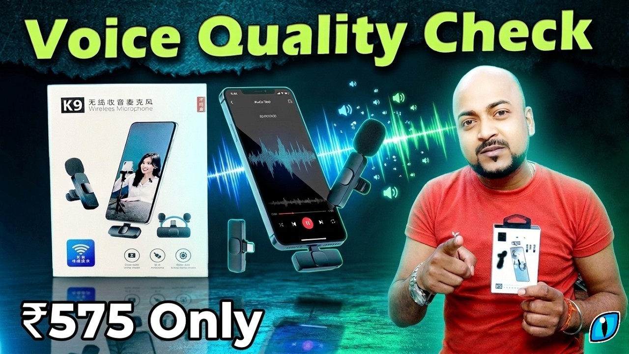 K9 Wireless Microphone Review 🎤 | Sound Test 🔊 | Mobile & Camera Mic Honest Review