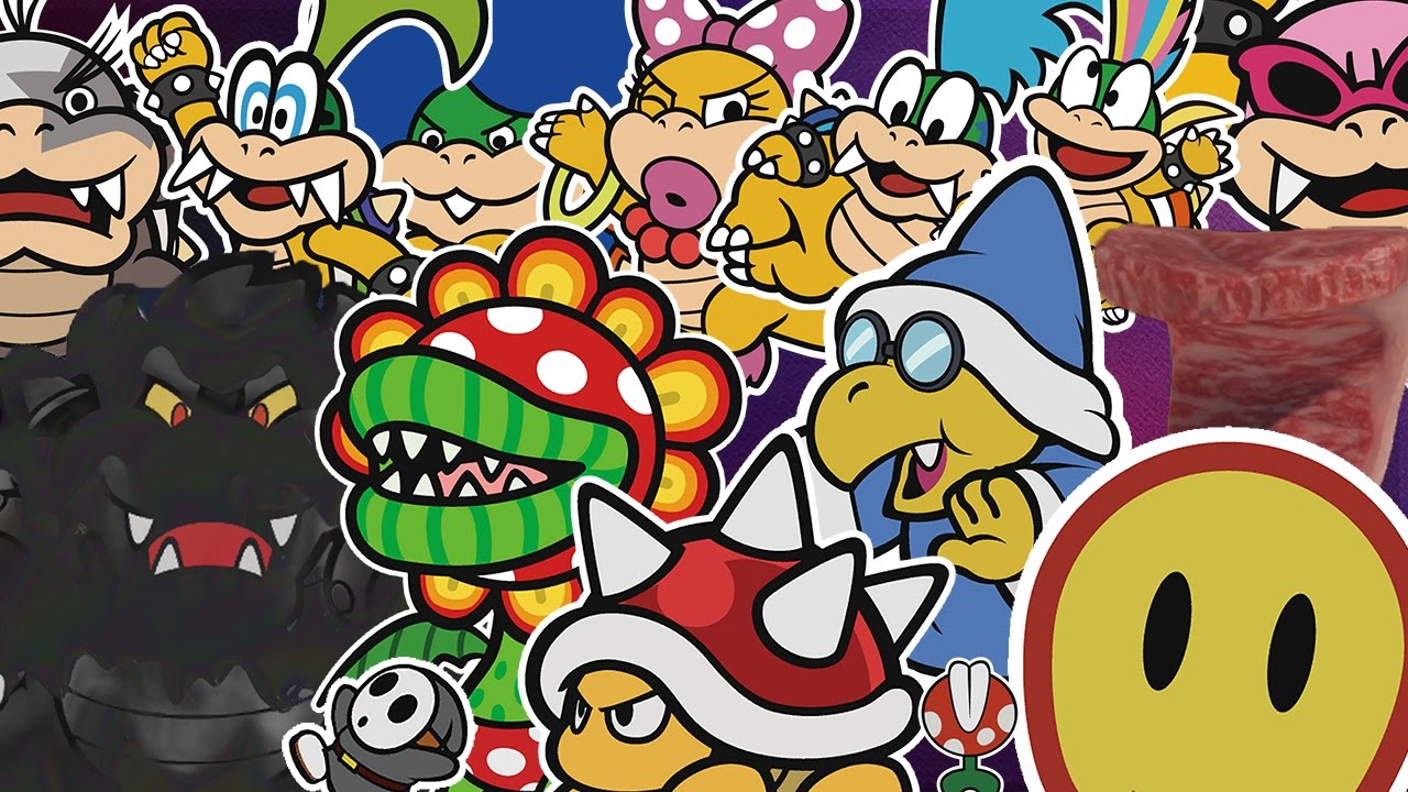 All Boss Battles - Paper Mario: Color Splash Walkthrough
