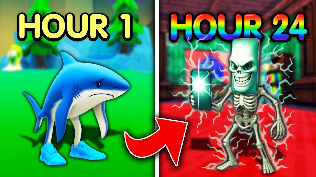 I Spent 24 HOURS In Brainrot Evolution!