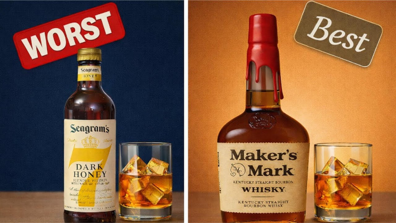 15 Famous Whiskey Brands Ranked From Worst to Best!