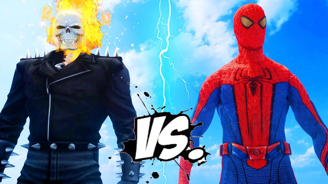 Ghost Rider vs Spiderman - The Amazing Spider-Man vs Ghost Rider