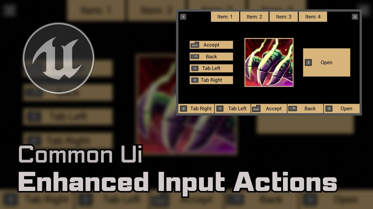 UE5 - Common Ui: Enhanced Input Action Setup (Short Version)