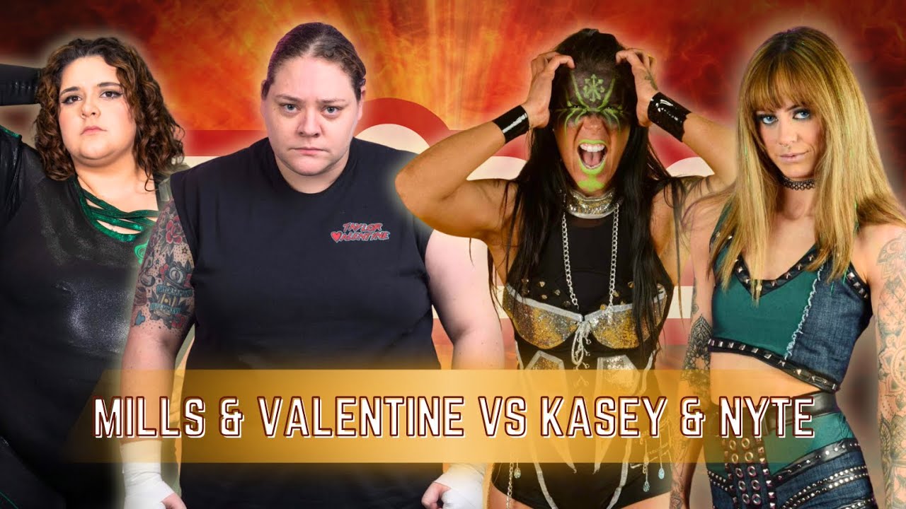 KT Mills & Taylor Valentine vs Kasey & Rosie Nyte : PBW CHAOS in Clydebank 23/2/24