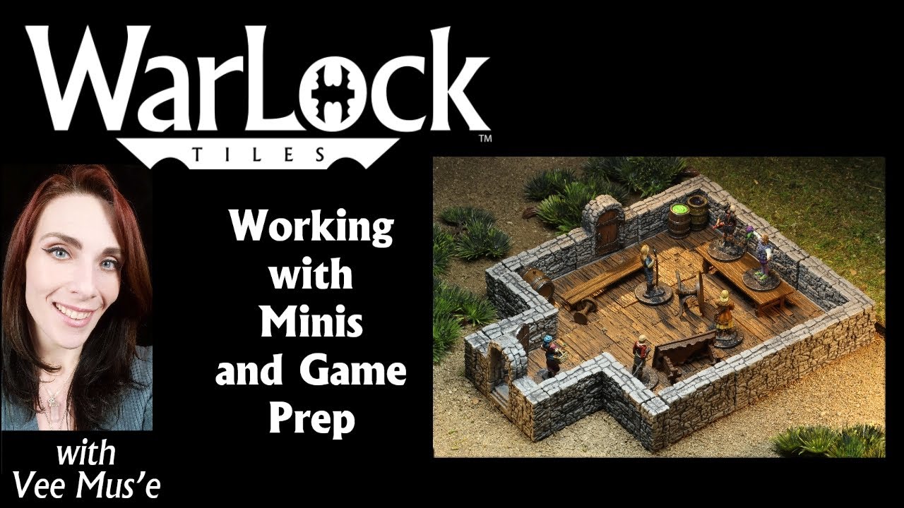 Working with Minis and Game Prep with WarLock&trade; Tiles for Your Tabletop Games