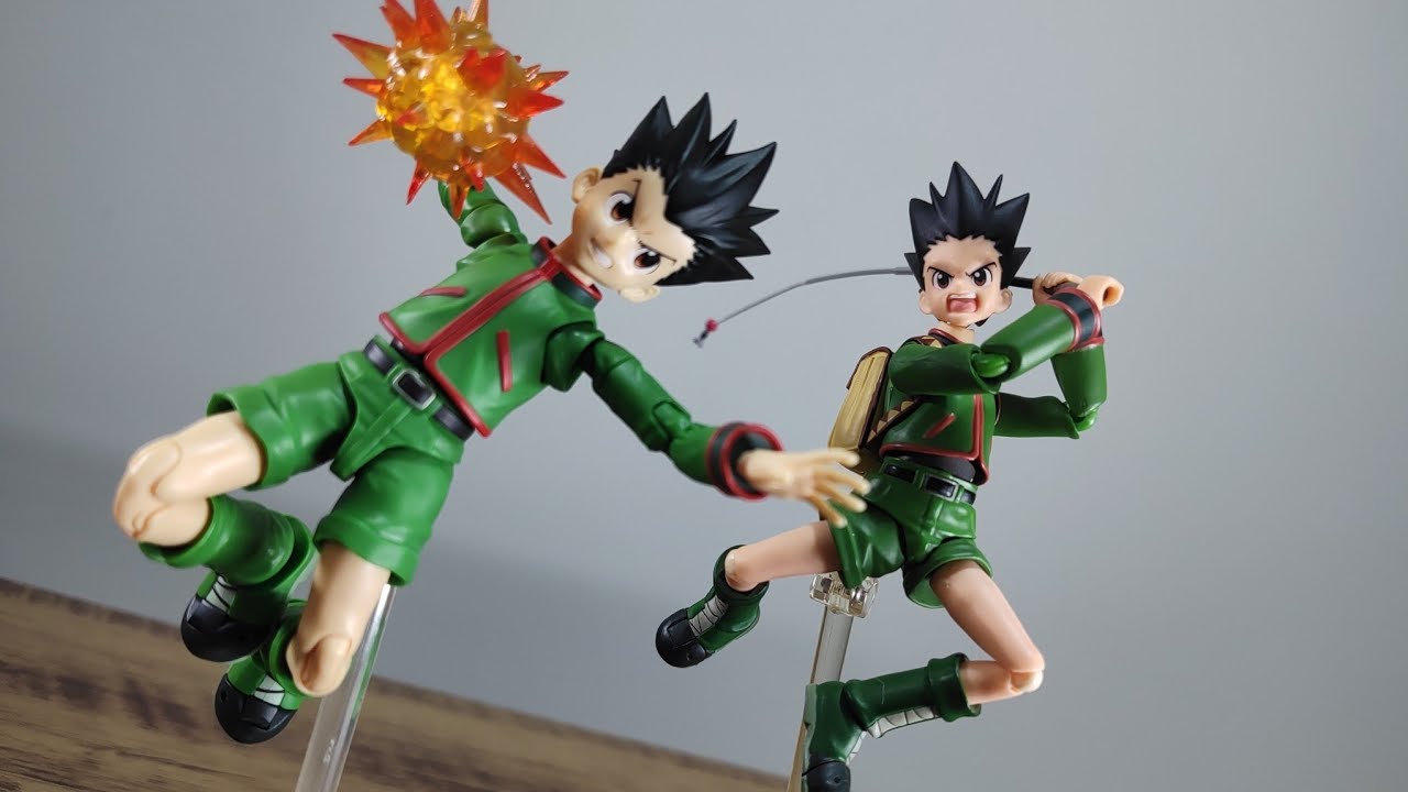 Comparativo Gon Bandai x figma 