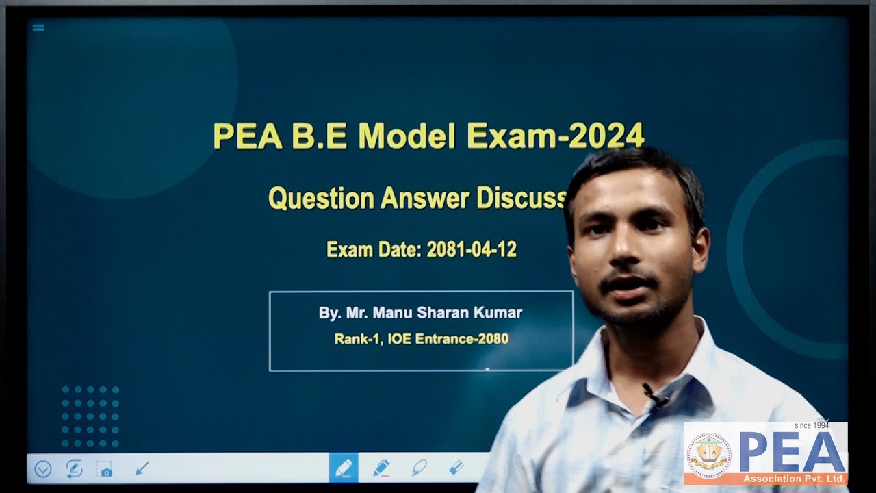 Q & A Session | By. Mr. Manu Sharan Kumar (IOE Entrance Topper-2080) | PEA Weekly Test | 2081-04-12
