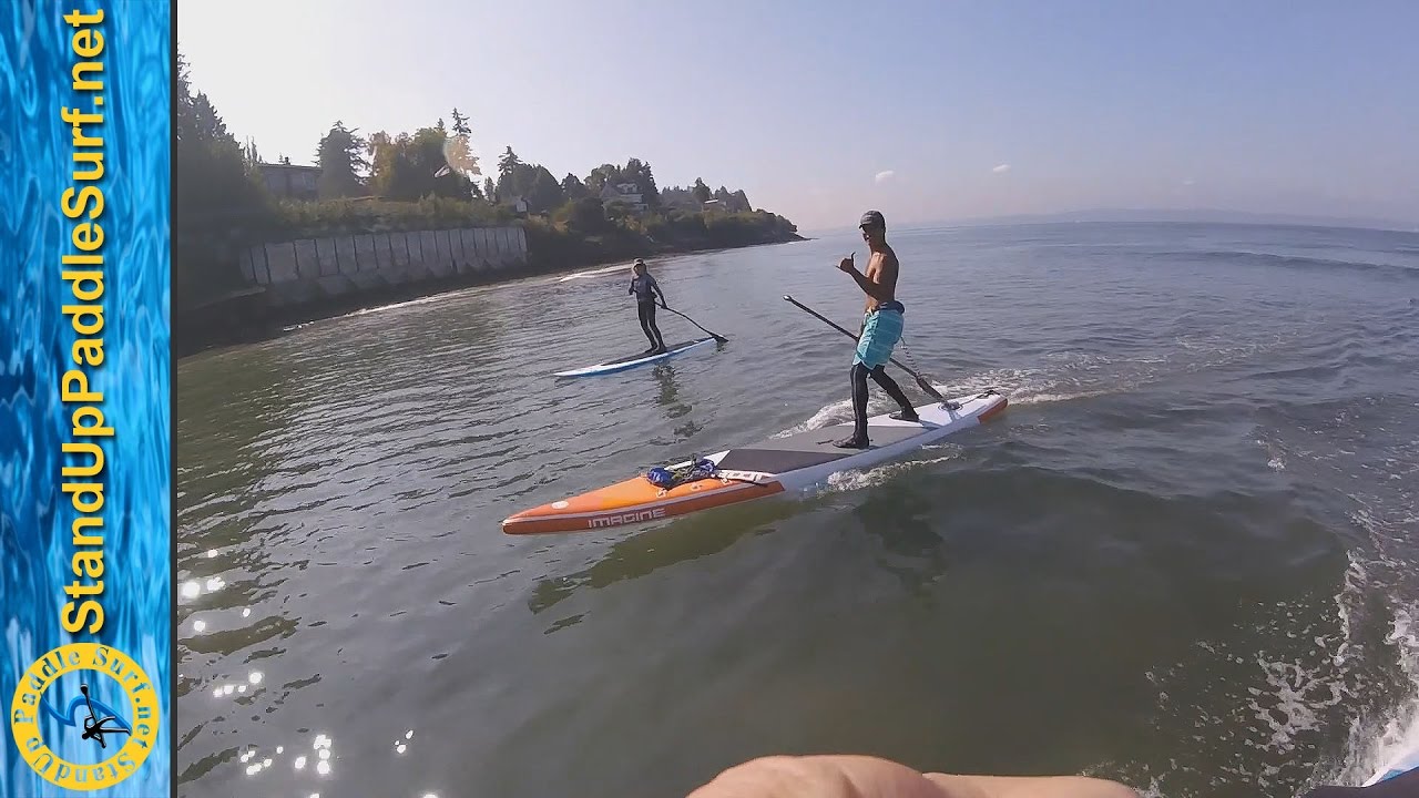 SUP Surfing Freighter Waves in Seattle