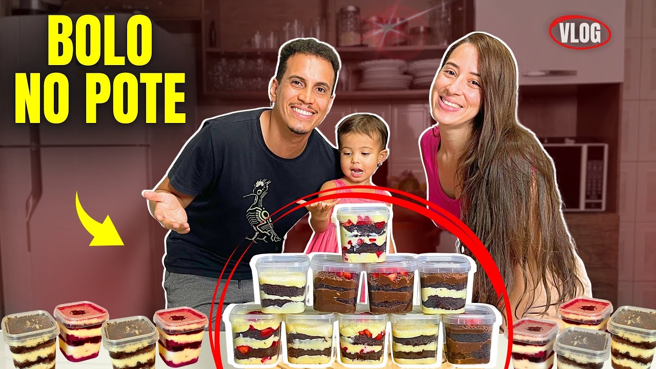 NOSSA PRIMEIRA VEZ FAZENDO BOLO NO POTE | Vlog Completo
