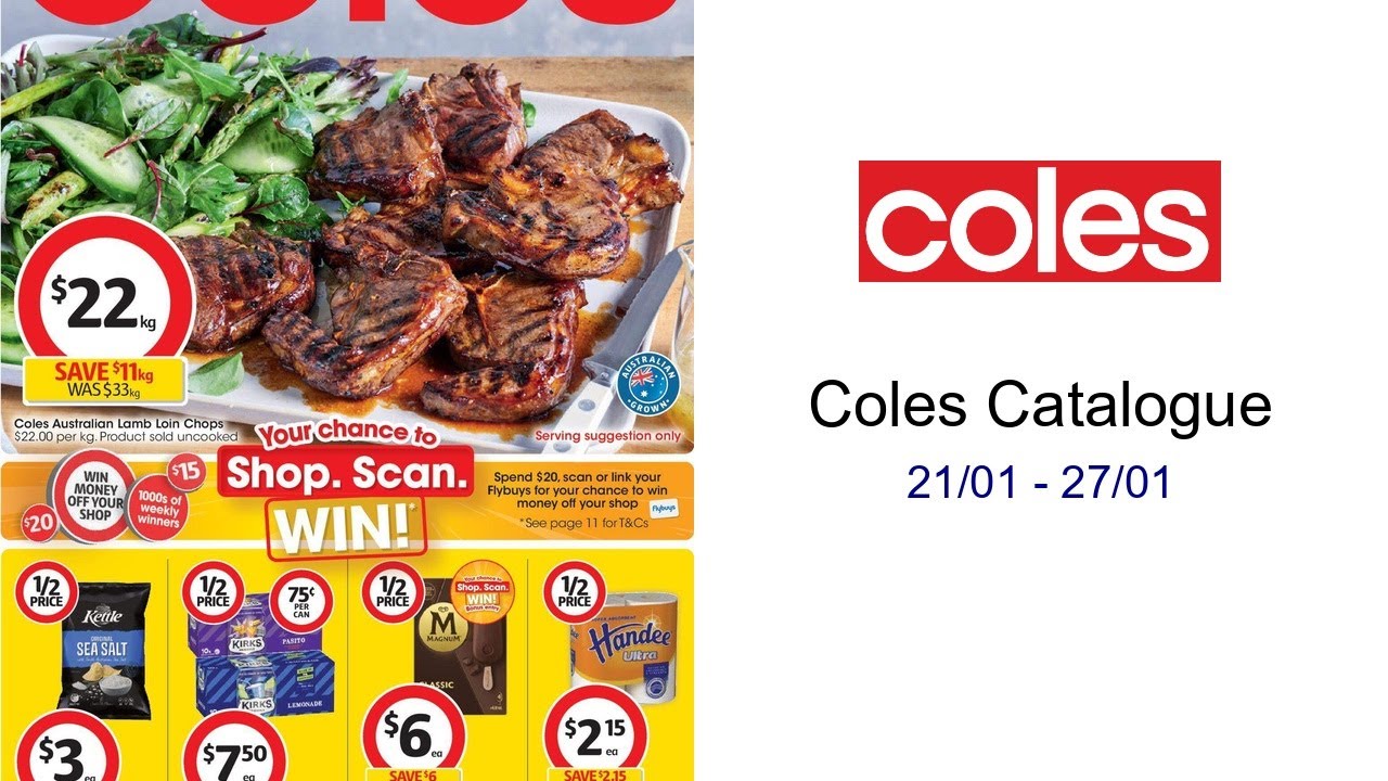Coles  Catalogue  21/01 - 27/01