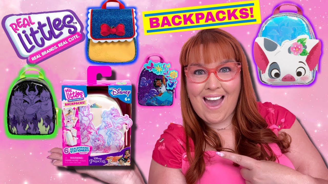Unboxing Real Littles Disney Backpacks! Moana, Disney Villains & Princesses, Snow White, Encanto!  💜