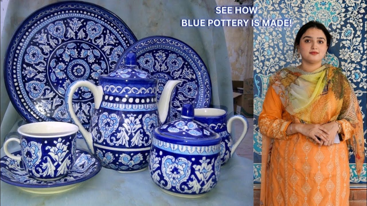 Institute of blue pottery development Multan | TEVTA | Clay pottery process | Laaj Batool
