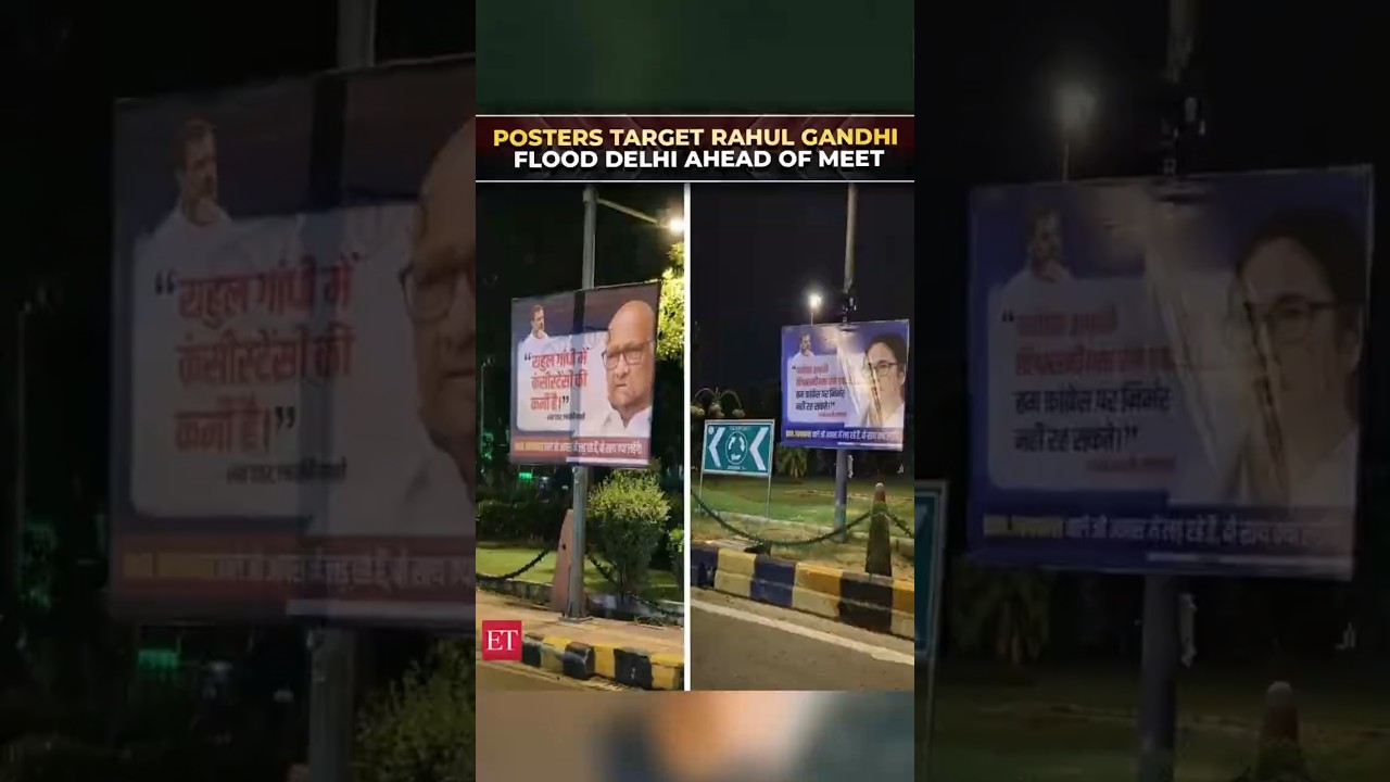 Posters in Delhi slam Cong: &lsquo;Rahul Gandhi mein consistency ki kami hai&rsquo; ahead of INDIA bloc meeting