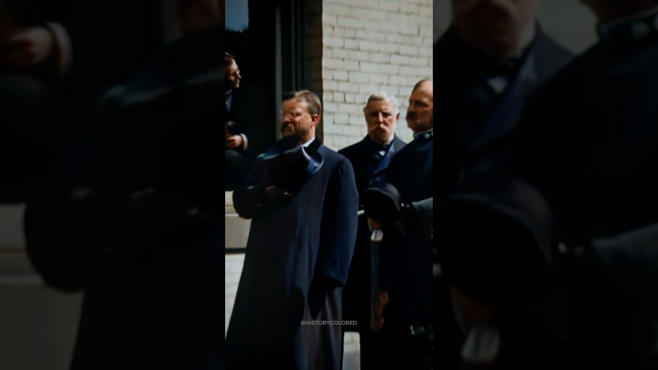 Theodore Roosevelt in 1901 - Restored Footage