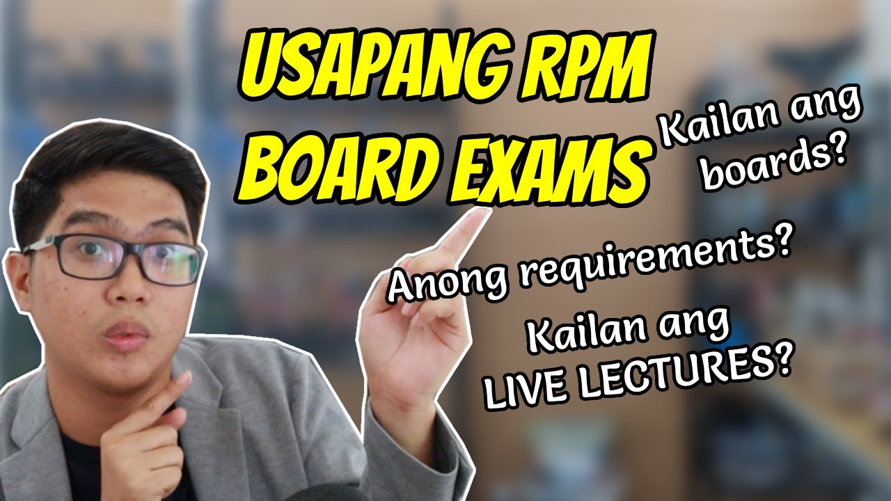 Frequently Asked Questions about sa RPm Board Exams at sa ating Review Sessions