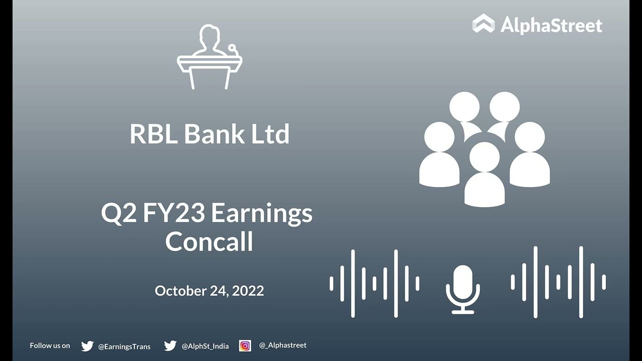 RBLBANK Stock | RBL Bank Ltd Q2 FY23 Earnings Concall
