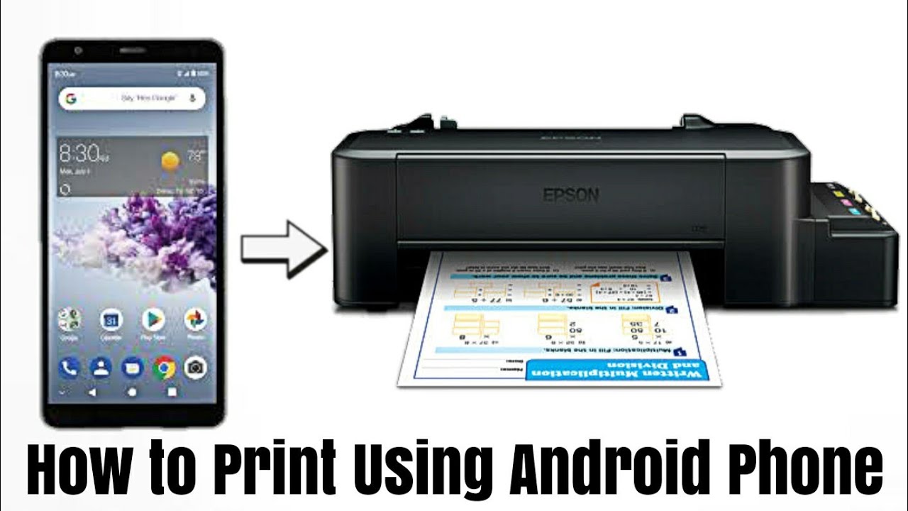 How to print in L120 epson using Android phone