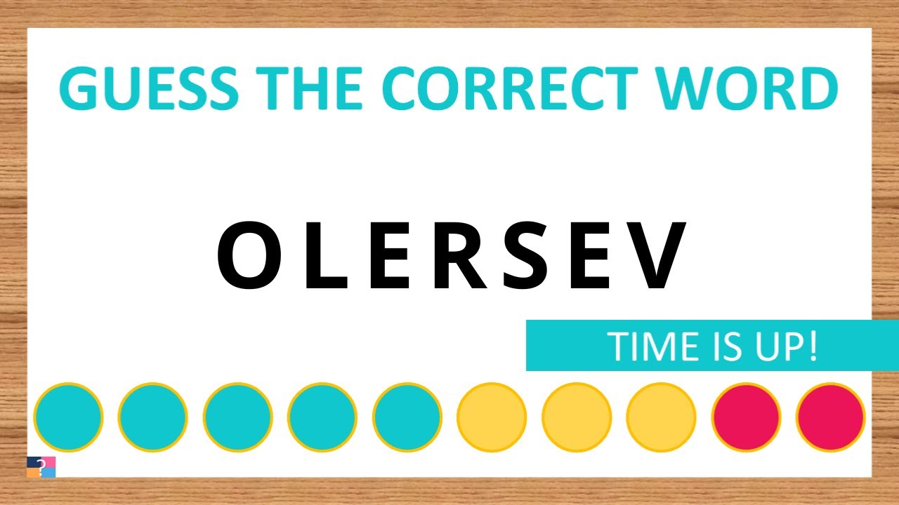 Guess the Correct Word! Unscramble in Record Time! 7 Letters | Agent Quiz