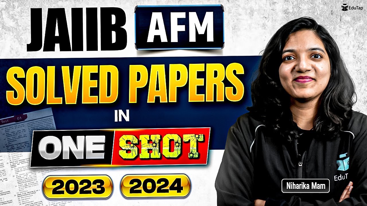 JAIIB AFM Previous Year Question Paper | JAIIB AFM Memory Based Solved Questions | EduTap