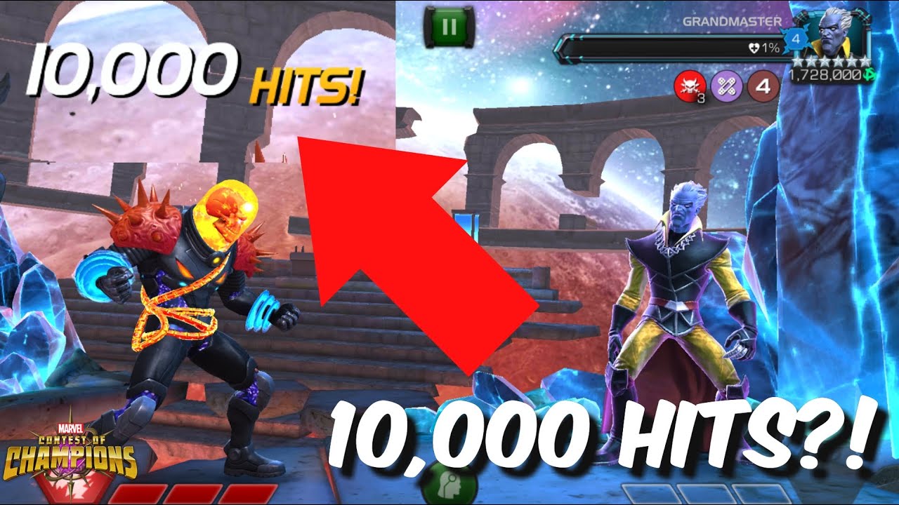 Cosmic Ghost Rider 10k Combo VS Grandmaster! - Marvel Contest of Champions