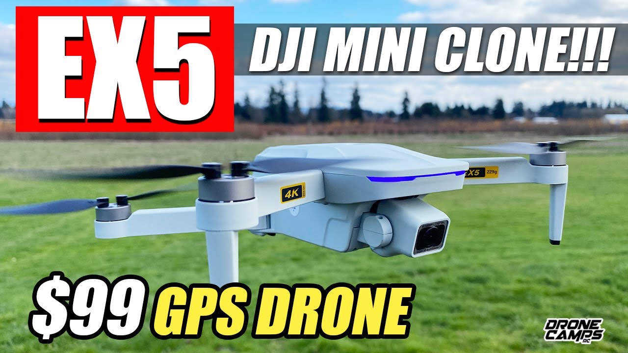$99 DJI MINI 2 CLONE? - EACHINE EX5 4K GPS Drone - FULL REVIEW & FLIGHTS ✈️
