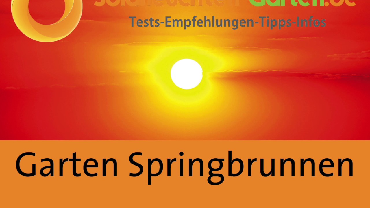 Garten Springbrunnen