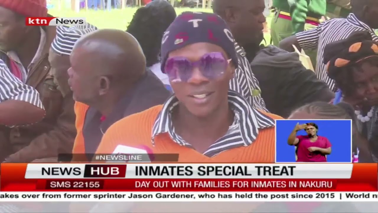 Inmates from the Nakuru prison get to enjoy a day with their loved ones including special foods