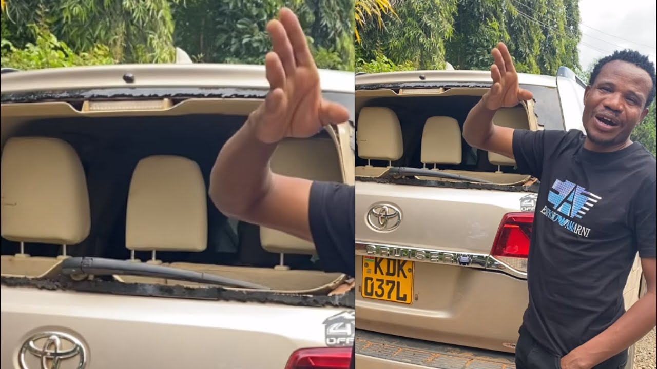 See Mp Salasya's Car Destroyed by Angry Goons in Kakamega