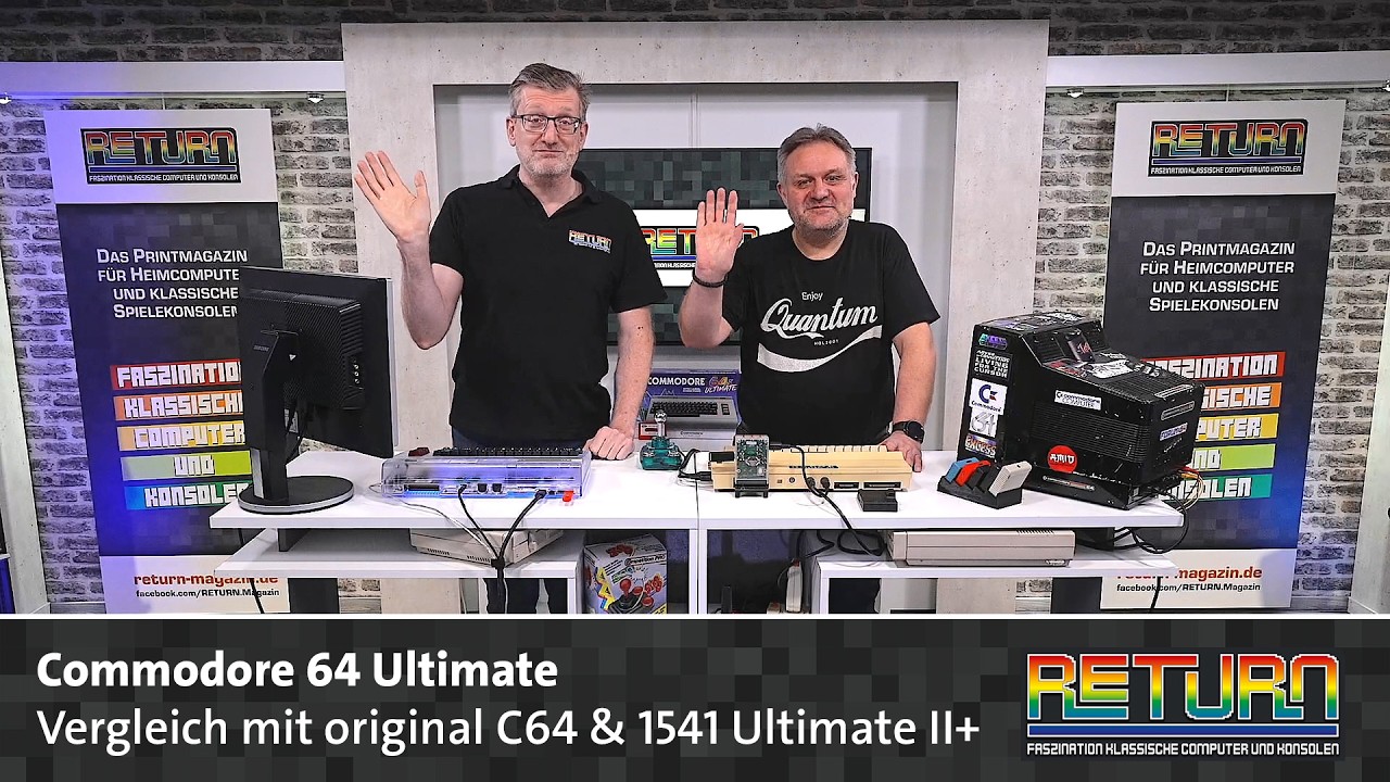 Commodore 64 Ultimate im Vergleich mit original C64 & 1541 Ultimate II+