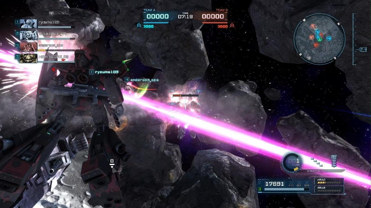 機動戦士ガンダム　バトルオペレーション２　ヘビーガン　宇宙デブリ　カスマ