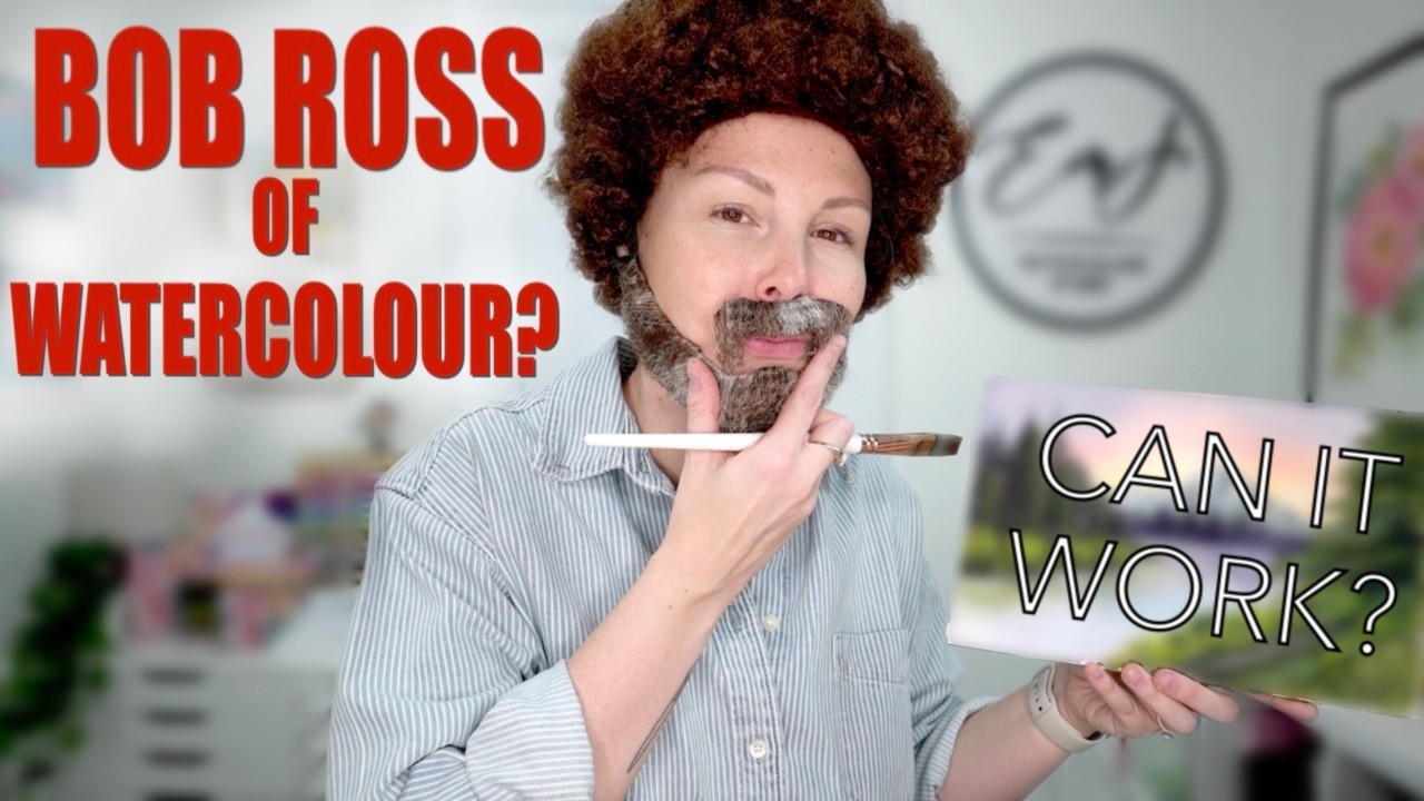 Can You Recreate A Bob Ross Painting In Watercolour??? I'm Sure Going To Try!